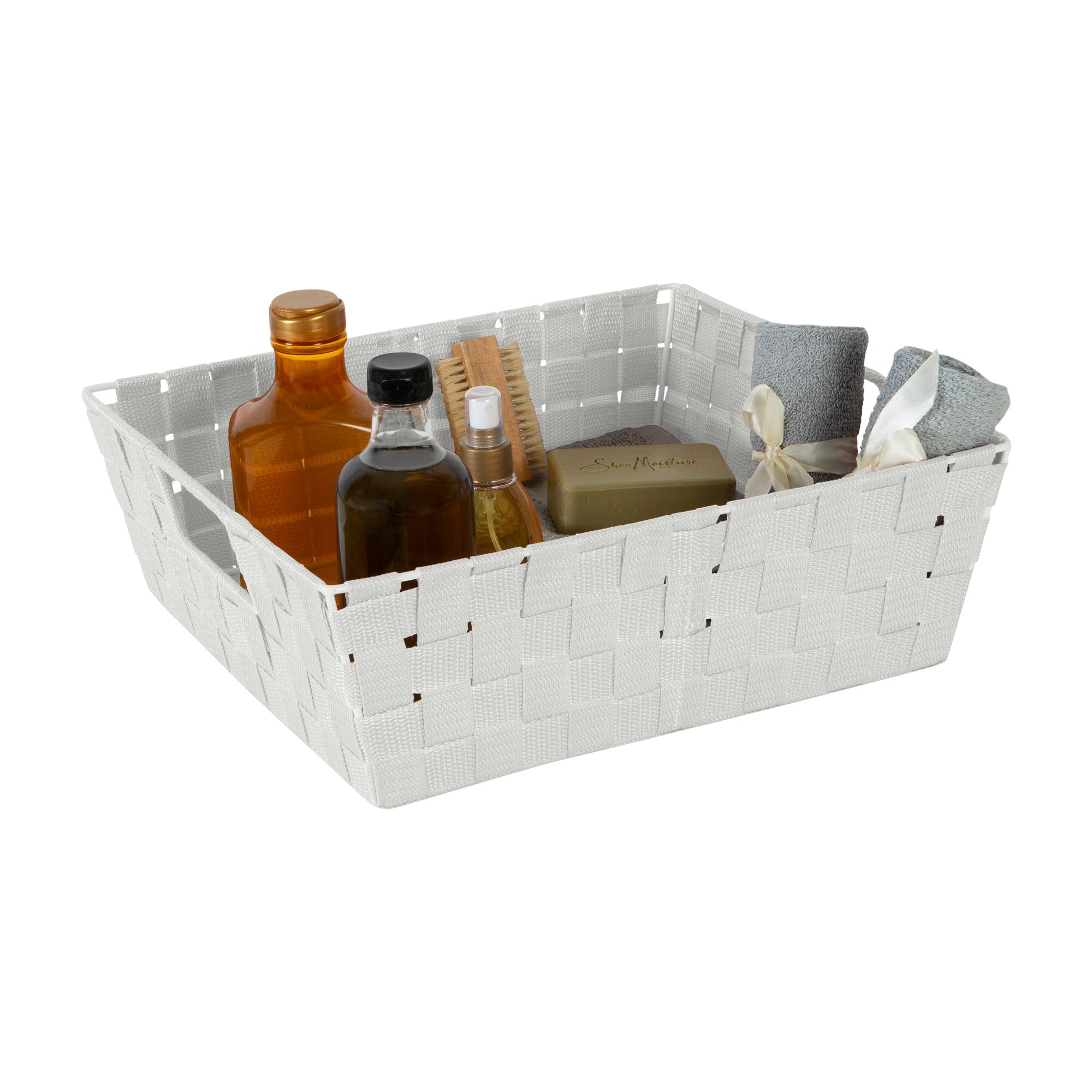 Simplify Heather Gray Large Storage Shelf Tote Set